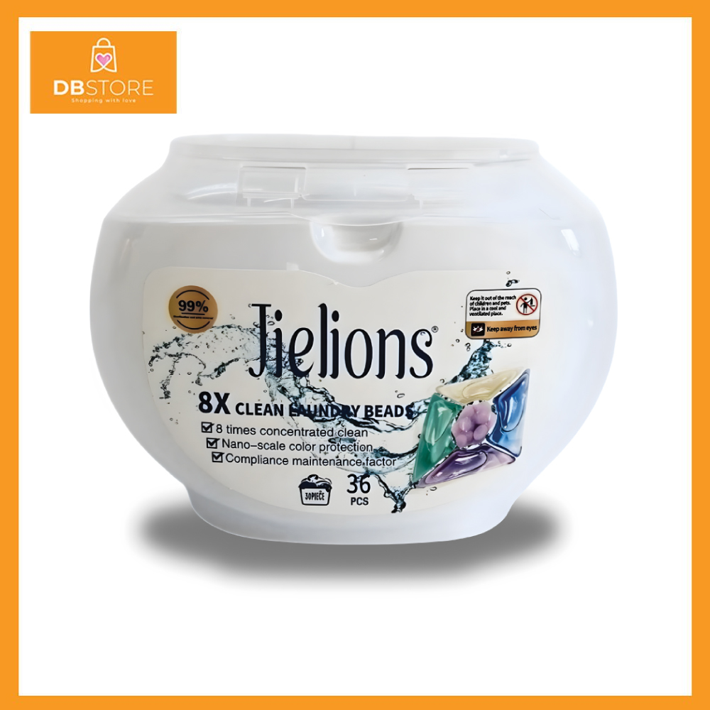 【Ready Stock】 Jielions 5-in-1 Laundry Bead Jielions 5合1洗衣凝珠 (11g x 36pcs 颗)