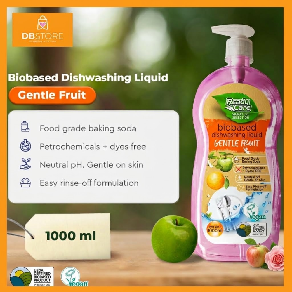 Readycare Signature Selection Bio-based Dish Wash Liquid Baking Soda 1000ml – Gentle Fruit
