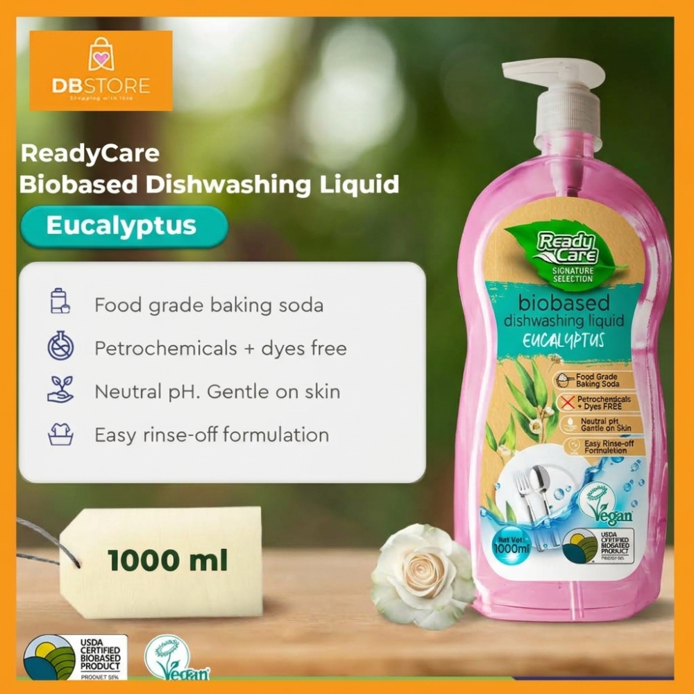 Readycare Signature Selection Bio-based Dish Wash Liquid Baking Soda 1000ml – Eucalyptus